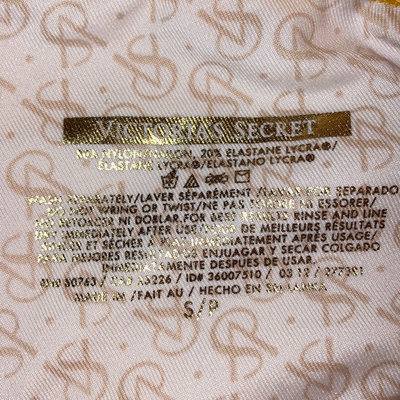 NWOT VS Swimsuit- Yellow w/Gold Detail 36B S - Picture 4 of 9